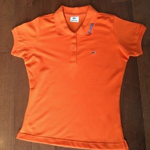 S Sz 3 Lacoste Orange Polo Tshirt